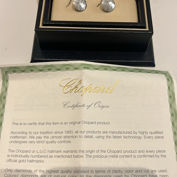 Chopard Chopardissimo 18K White Gold Earrings - Picture 2 of 5